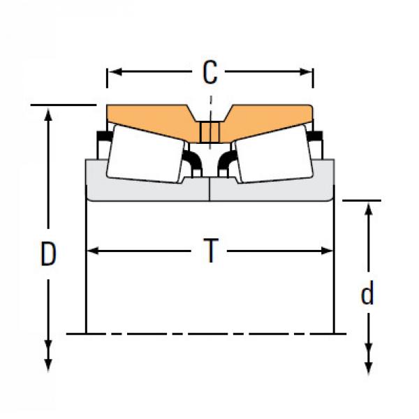 Bearing NA66212 66462D #1 image